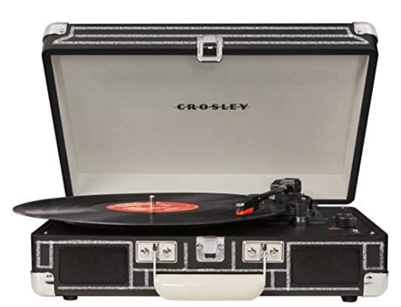 Crosley Cruiser Deluxe Vintage 3-Speed Bluetooth Suitcase Turntable, Chalkboard