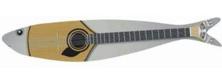 Bordallo Pinheiro Cucas's GuitarSardine Figure Wall Art
