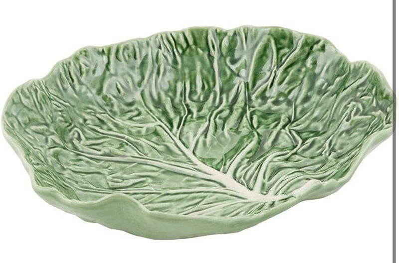Bordallo Pinheiro Cabbage Green Salad Serving Bowl