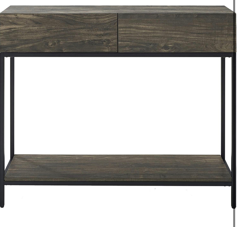 Crosley Furniture Jacobsen Console Table, Brown Ash
