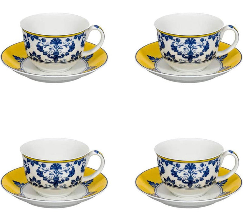 Vista Alegre Castelo Branco Tea Cup & Saucer | Set Of 4
