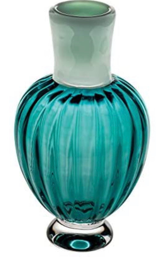 Vista Alegre Crystal ‚àö√∂nica Large Vase Caneleto Blue