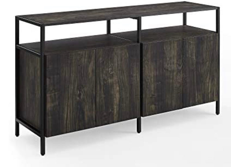 Crosley Furniture Jacobsen Media Stand for TVs up to 55" in Ash/Matte Black