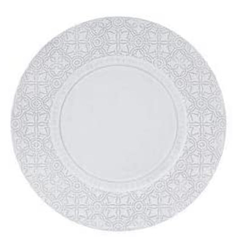 Bordallo Pinheiro RUA Nova Charger Plate Antique White, Set of 2