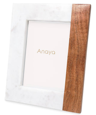 Anaya Wood & Marble Mix Picture Frame