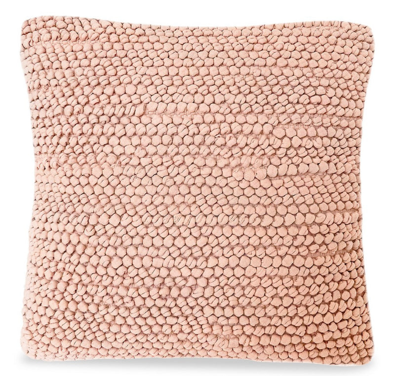 Anaya Pink Knotted Texture Pillow