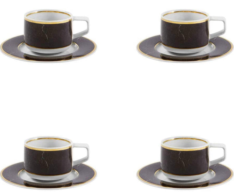 Vista Alegre Carrara Coffee Cup & Saucer | Set Of 4
