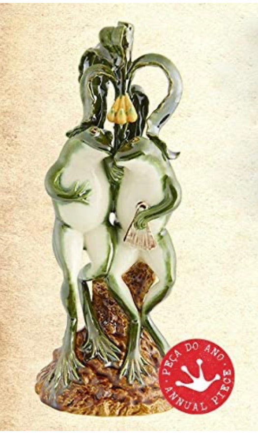 Bordallo Pinheiro Frogs Paulo & Virgínia Decorative Figurine