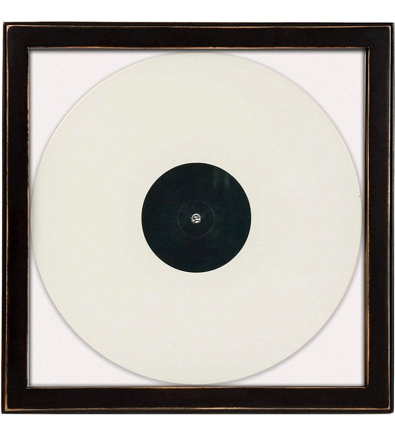 Crosley AC1006A-BK Wood Vinyl Record Frame, Black