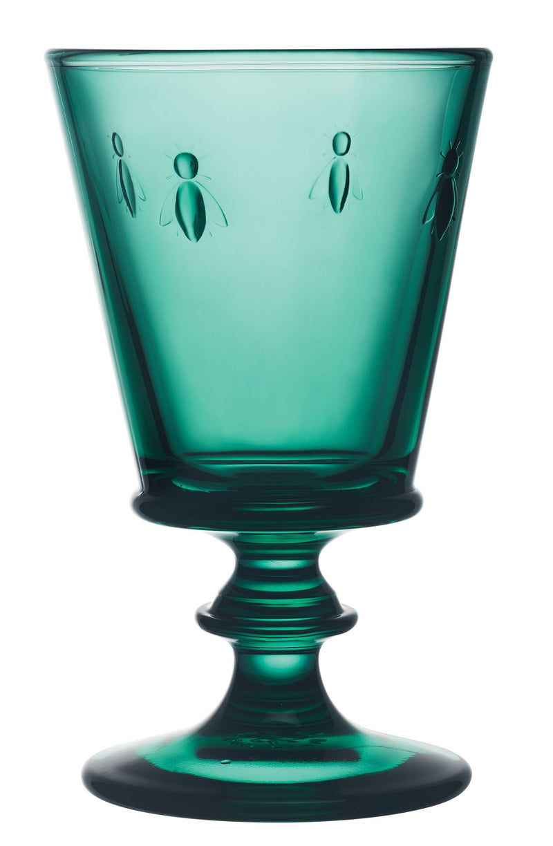Bee Wine Glass Emerald Set of 6