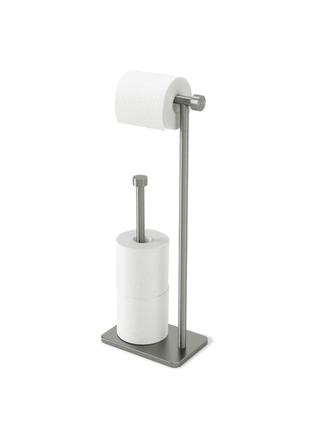 Umbra Cappa Toilet Paper Holder and Reserve, Nickel
