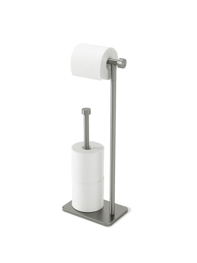 Umbra Cappa Toilet Paper Holder & Reserve, Nickel