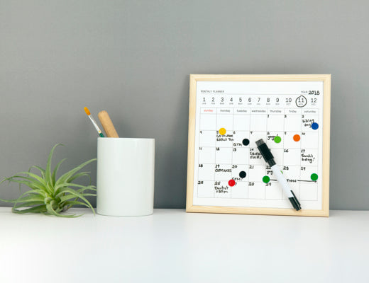 Mini White Board Calendar