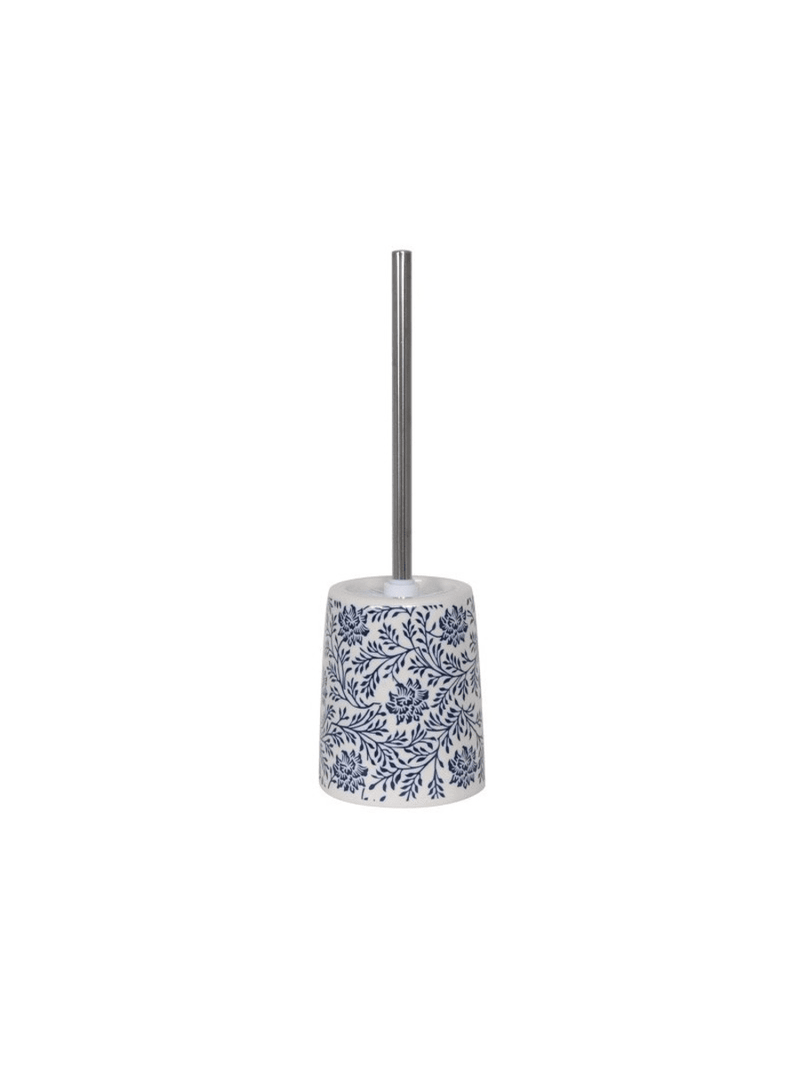 MSV Toilet Brush with Holder Ceramic IKEBANA Blue