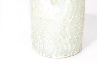 Wavy Pearl Mosaic Votive + Vase