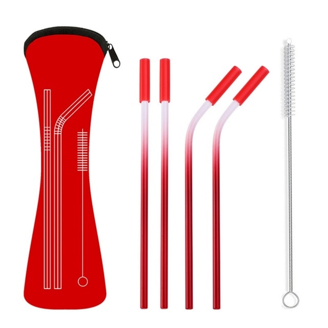 4pcs Reusable Stainless Steel Straws home-place-store.myshopify.com [HomePlace] [Home Place] [HomePlace Store]