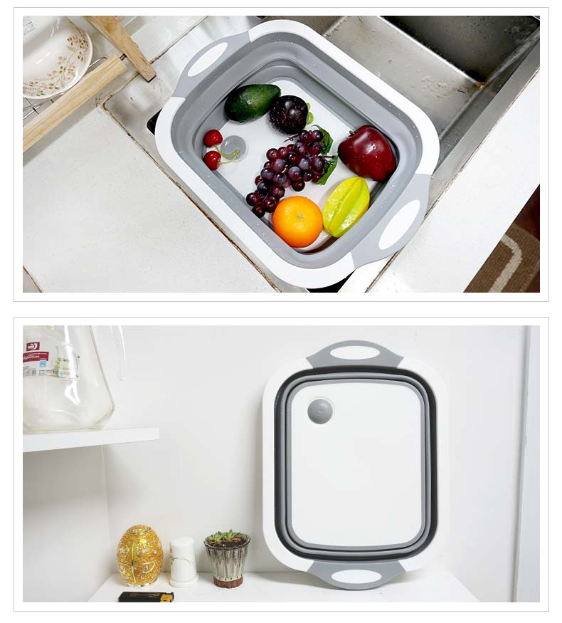 Kitchen Foldable Cutting Board with Colander home-place-store.myshopify.com [HomePlace] [Home Place] [HomePlace Store]