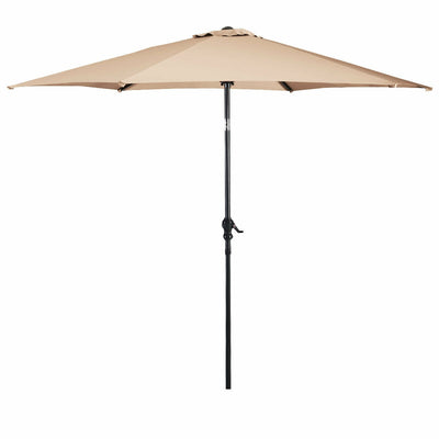 10FT Patio Market Umbrella 6 Ribs- Beige home-place-store.myshopify.com [HomePlace] [Home Place] [HomePlace Store]