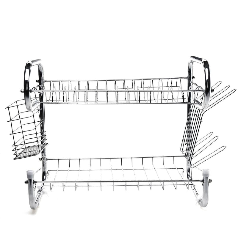 Stainless Steel 2 Tier Dish Drying Rack home-place-store.myshopify.com [HomePlace] [Home Place] [HomePlace Store]