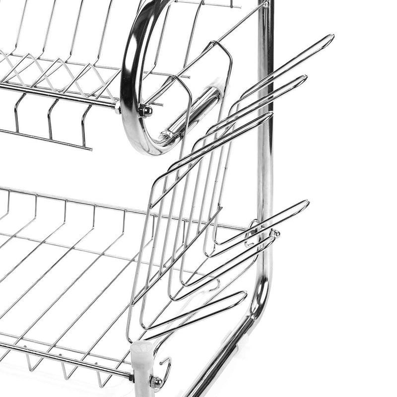 Stainless Steel 2 Tier Dish Drying Rack home-place-store.myshopify.com [HomePlace] [Home Place] [HomePlace Store]