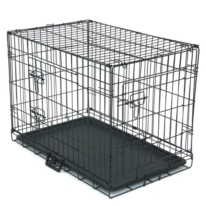 30 inch Pet Playpen  Double-Door Cats With Divider And Plastic Tray home-place-store.myshopify.com [HomePlace] [Home Place] [HomePlace Store]