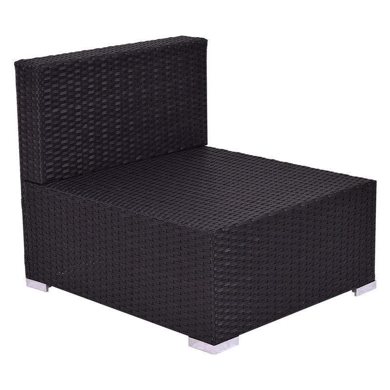 Black Outdoor Patio Rattan Furniture Combination Cushion Wicker home-place-store.myshopify.com [HomePlace] [Home Place] [HomePlace Store]