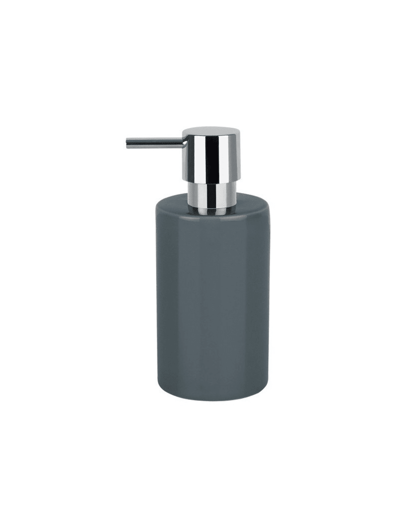 Spirella TUBE Ceramic Soap Dispenser Dark Gray