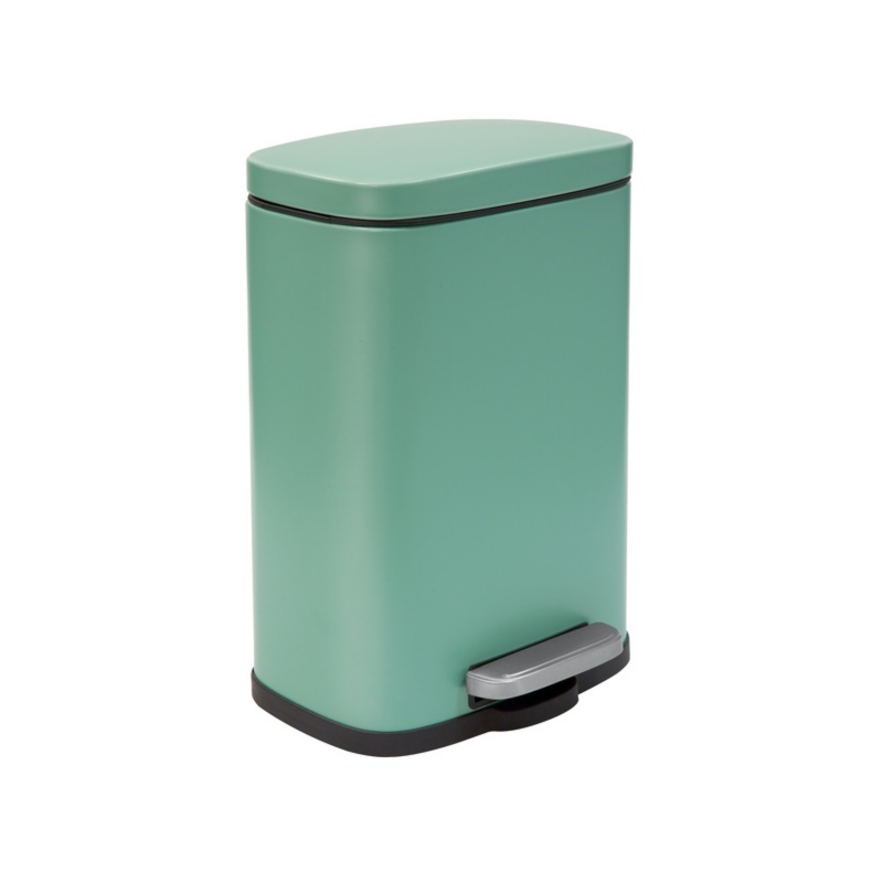 Spirella AKIRA Steel Pedal Bin 5L Matte Green