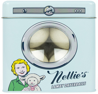 Nellie's Lamby Dryerballs - Made with 100% Pure New Zealand Wool - Use to Soften All Types of Fabrics - Silent in Your Dryer & Long Lasting Use